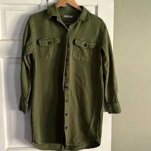Outerknown organic cotton blanket shirt dress M